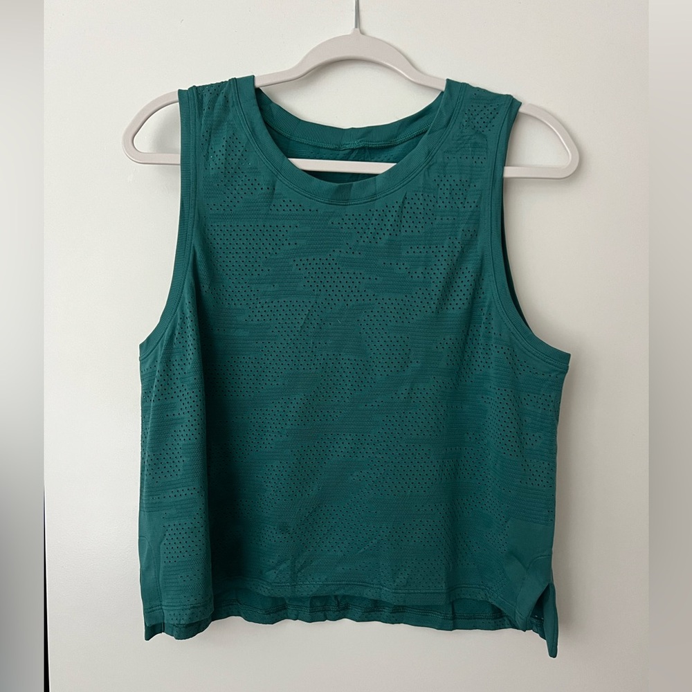 Lululemon Train To Be Tank - Teal Lagoon - Size 8